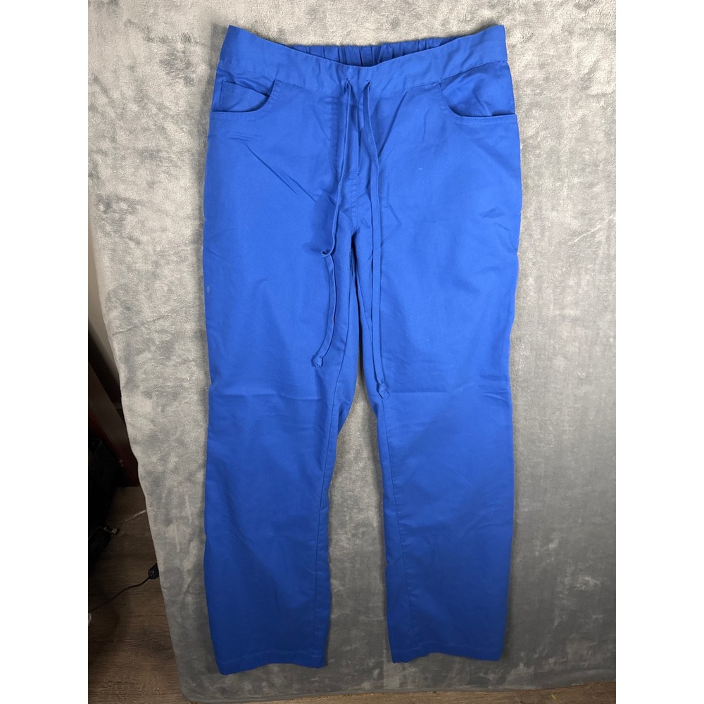Greys Anatomy by Barco Women XS Royal Blue Scrub Pants Drawstring Elastic Waist